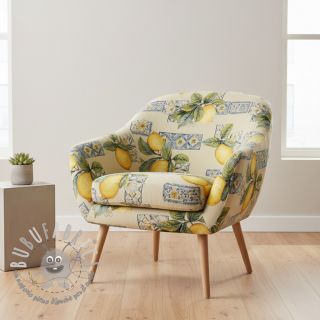 Tessuto decorativo GOBELIN premium Citrus Lemon Azulejos