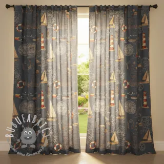 Tessuto decorativo GOBELIN premium Coast Lighthouse Sea