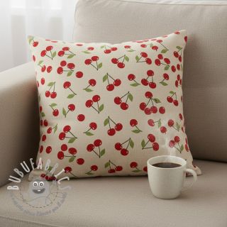 Tessuto decorativo Linenlook premium Cherry Happy Joy