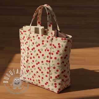 Tessuto decorativo Linenlook premium Cherry Happy Joy