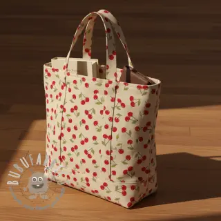 Tessuto decorativo Linenlook premium Cherry Happy Joy