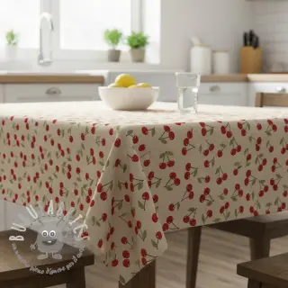 Tessuto decorativo Linenlook premium Cherry Happy Joy