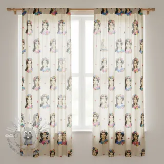 Tessuto decorativo Linenlook premium Viva Flower Girl