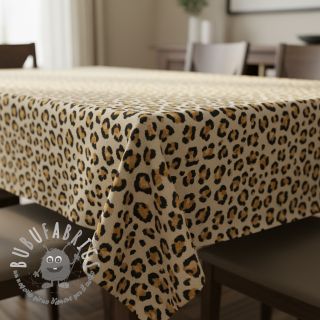 Tessuto decorativo Linenlook premium Leopard Animal Print