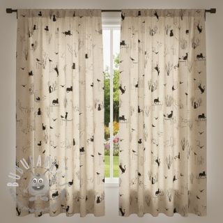 Tessuto decorativo Linenlook premium Cat Sea Life