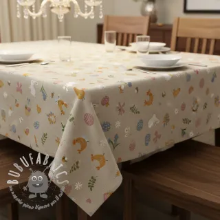 Tessuto decorativo Linenlook premium Easter Doodle Icon
