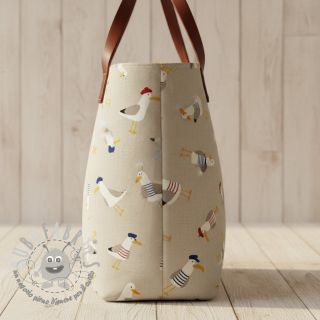Tessuto decorativo Linenlook premium Seagull dress up