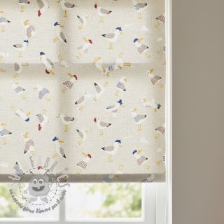 Tessuto decorativo Linenlook premium Seagull dress up