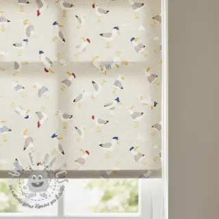 Tessuto decorativo Linenlook premium Seagull dress up