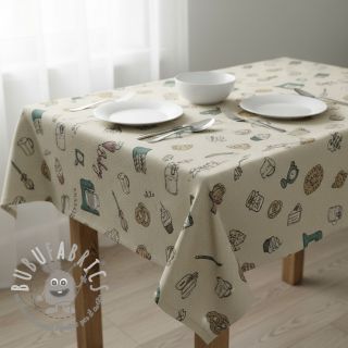 Tessuto decorativo Linenlook premium Bake Off Doodle