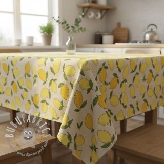 Tessuto decorativo Linenlook premium Sunny Lemon Fruit