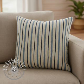 Tessuto decorativo Linenlook premium Wavy Art Stripe