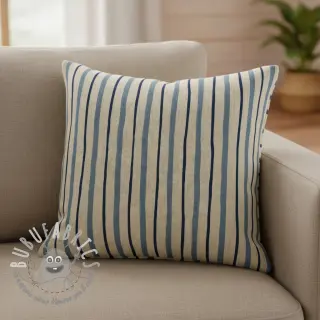 Tessuto decorativo Linenlook premium Wavy Art Stripe