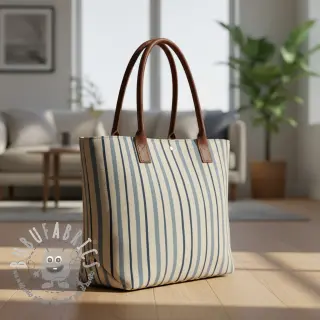 Tessuto decorativo Linenlook premium Wavy Art Stripe