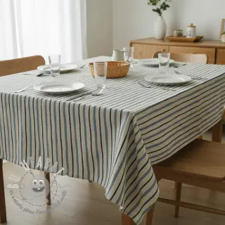 Tessuto decorativo Linenlook premium Wavy Art Stripe