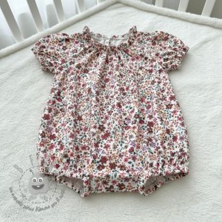 Jersey Flowers burgundy digital print ORGANIC