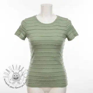Jersey RUFFLES sage