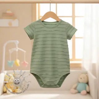 Jersey RUFFLES sage