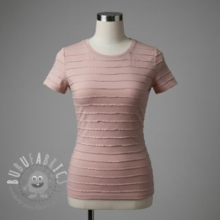 Jersey RUFFLES powder pink