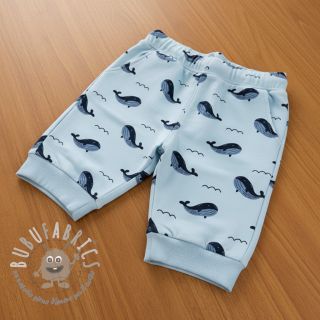 Felpa garzata JOGGING Whales blue