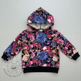 Felpa Flower Luna black digital print