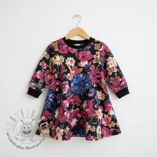 Felpa Flower Luna black digital print