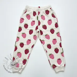 Felpa garzata JOGGING Strawberries ecru