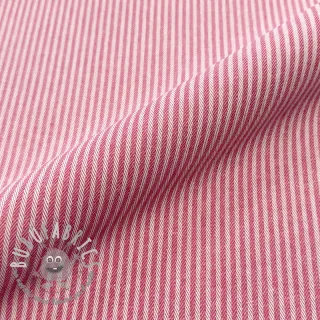 Tessuto decorativo DOBBY Colored stripe fuchsia