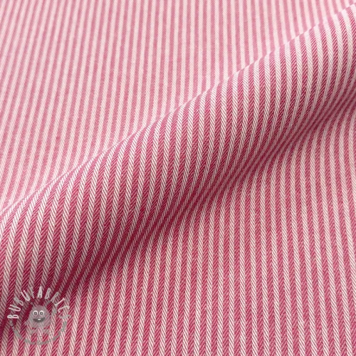 Tessuto decorativo DOBBY Colored stripe fuchsia