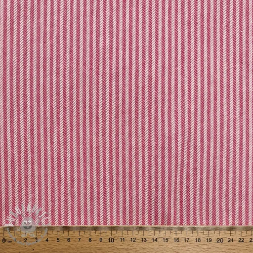 Tessuto decorativo DOBBY Colored stripe fuchsia