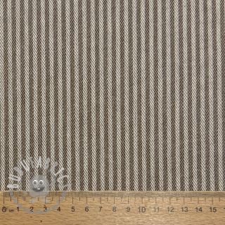 Tessuto decorativo DOBBY Colored stripe coffee