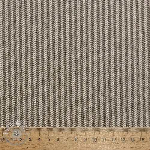 Tessuto decorativo DOBBY Colored stripe coffee