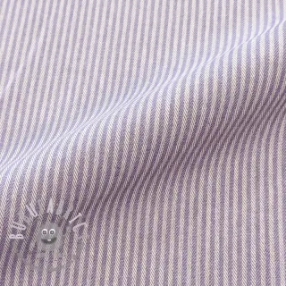 Tessuto decorativo DOBBY Colored stripe lavender