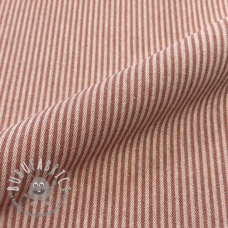 Tessuto decorativo DOBBY Colored stripe dark orange