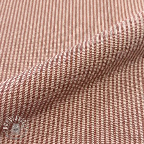 Tessuto decorativo DOBBY Colored stripe dark orange