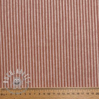 Tessuto decorativo DOBBY Colored stripe dark orange