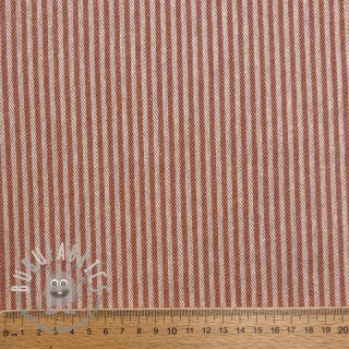 Tessuto decorativo DOBBY Colored stripe dark orange
