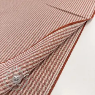 Tessuto decorativo DOBBY Colored stripe dark orange