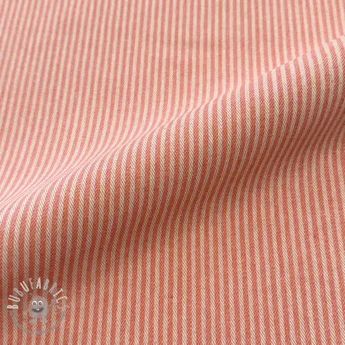 Tessuto decorativo DOBBY Colored stripe coral