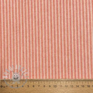 Tessuto decorativo DOBBY Colored stripe coral