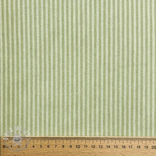 Tessuto decorativo DOBBY Colored stripe light green
