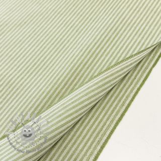 Tessuto decorativo DOBBY Colored stripe light green