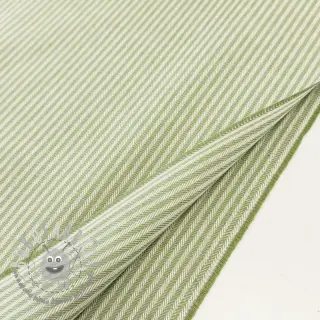 Tessuto decorativo DOBBY Colored stripe light green