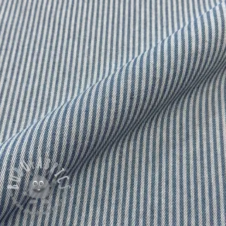Tessuto decorativo DOBBY Colored stripe blue