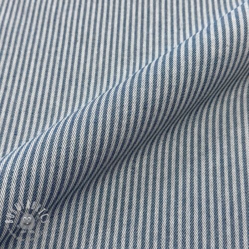 Tessuto decorativo DOBBY Colored stripe blue