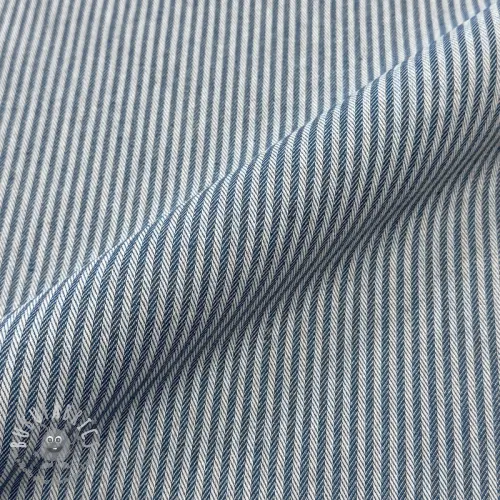 Tessuto decorativo DOBBY Colored stripe blue