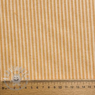 Tessuto decorativo DOBBY Colored stripe ochre
