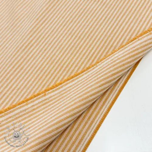 Tessuto decorativo DOBBY Colored stripe ochre