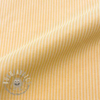 Tessuto decorativo DOBBY Colored stripe warm yellow