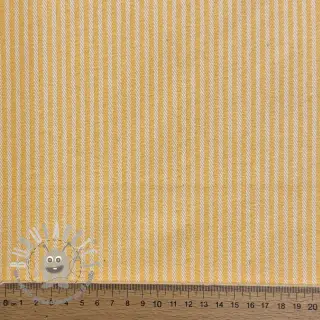 Tessuto decorativo DOBBY Colored stripe warm yellow